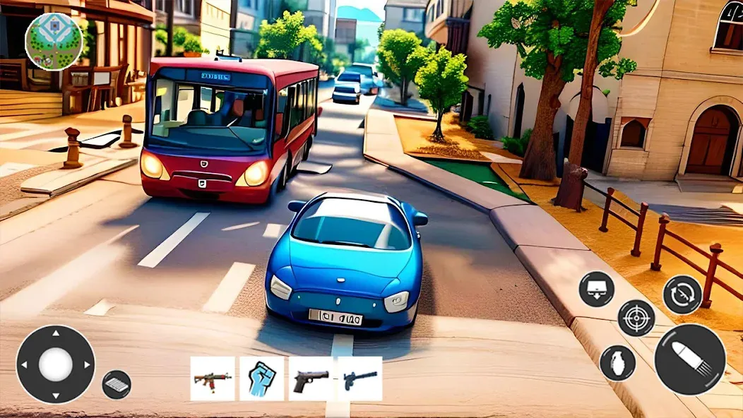 Gangster Car Theft Games (Гангстерская автомобильная война игр)  [МОД Unlocked] Screenshot 1