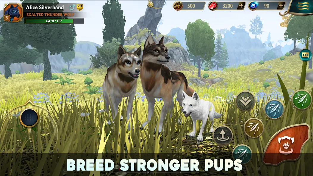 Wolf Tales - Wild Animal Sim (Вулф Тейлс)  [МОД Много денег] Screenshot 1