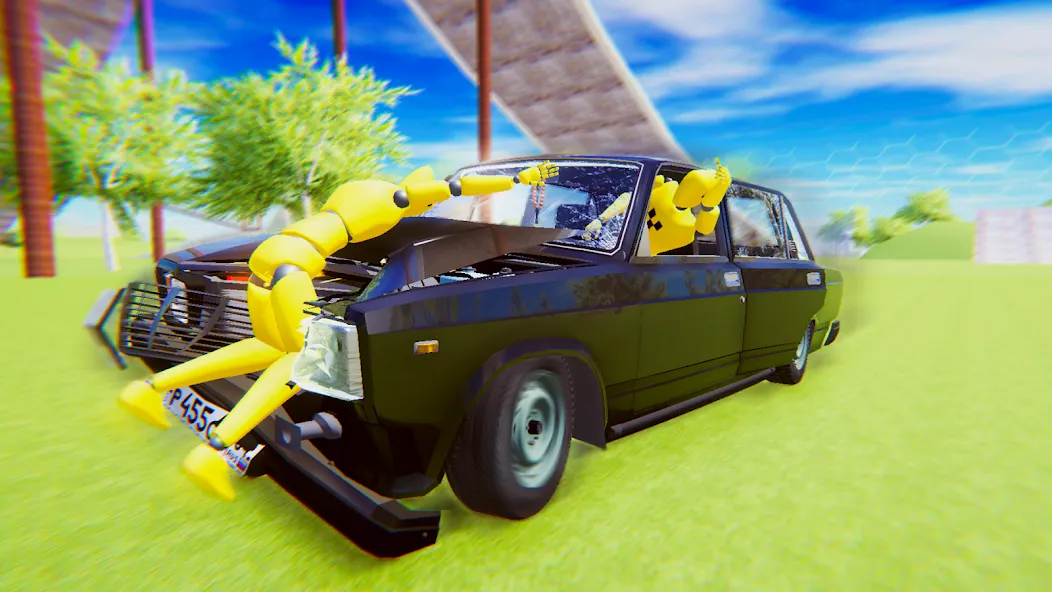 VAZ Crash Test Simulator 2  [МОД Много монет] Screenshot 4