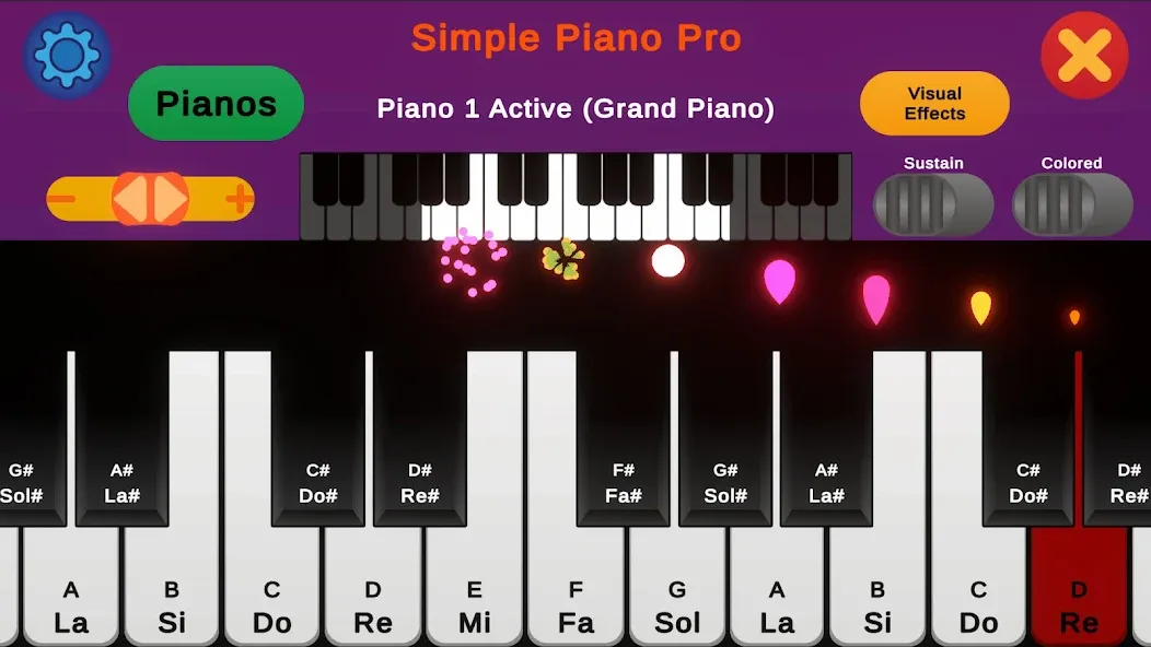 Simple Piano Pro (Симпл Пиано Про)  [МОД Mega Pack] Screenshot 2