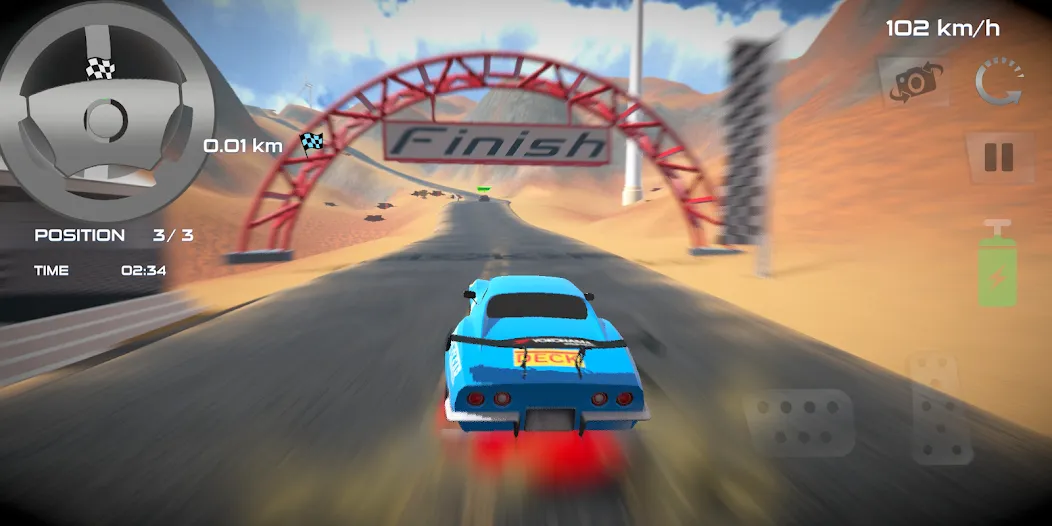 Rally Car : Extreme Fury Race (Ралли Кар)  [МОД Бесконечные монеты] Screenshot 4