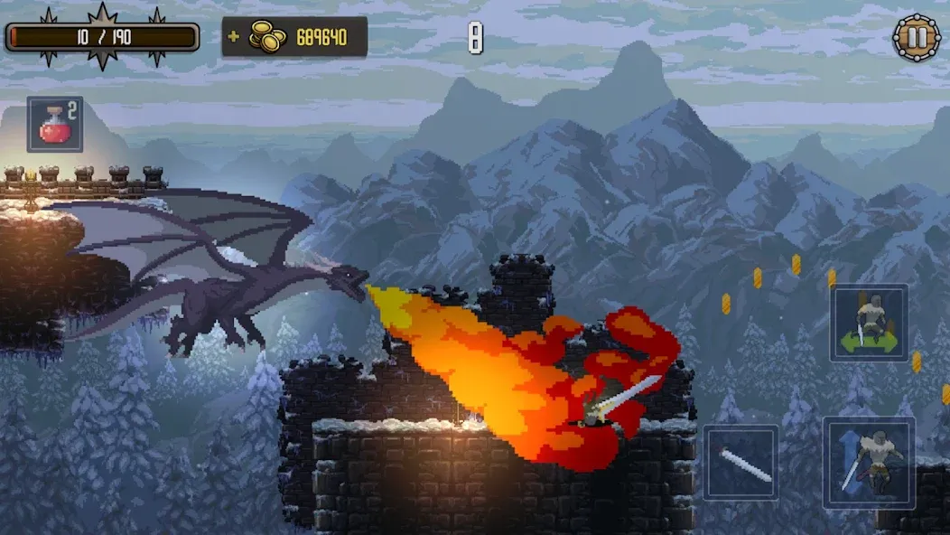 Deathblaze Action Platformer (Смертельное пламя Экшен Платформер)  [МОД Mega Pack] Screenshot 5