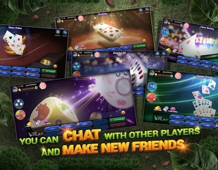 Indoplay-Capsa Domino QQ Poker (Индоплэй)  [МОД Бесконечные монеты] Screenshot 5