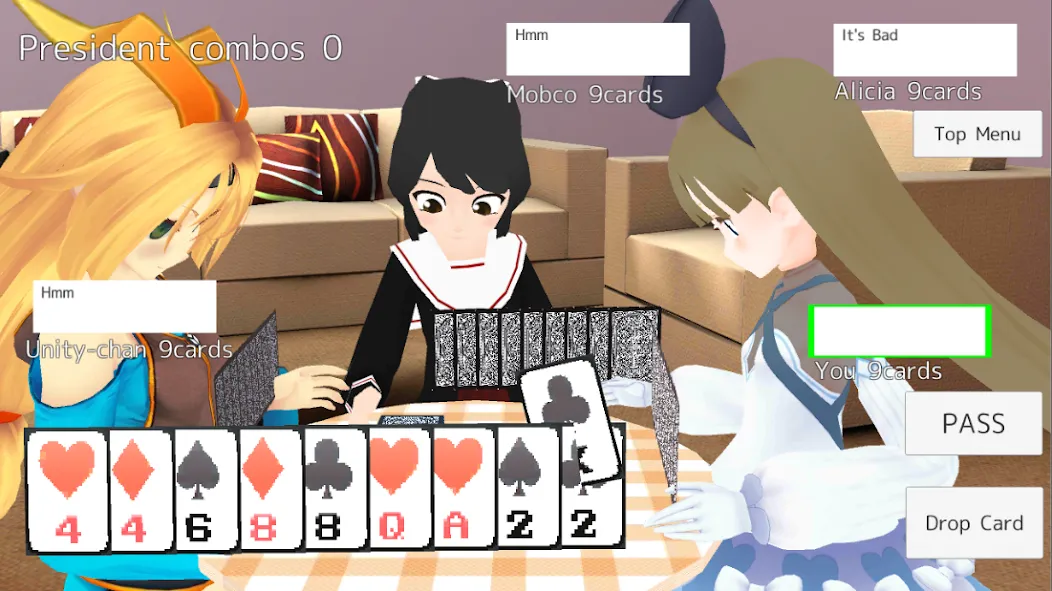 President Card Game (Президент карточная игра)  [МОД Бесконечные деньги] Screenshot 1