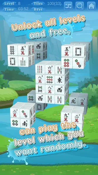 Stacker Mahjong 3D (Стаккер Маджонг 3Д)  [МОД Бесконечные деньги] Screenshot 3