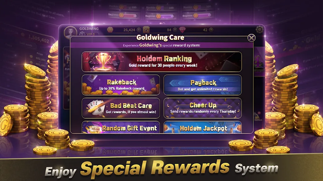 GoldWing Casino Global (Голдвинг Казино Глобал)  [МОД Unlocked] Screenshot 1