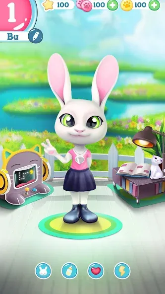 Bu Bunny - Cute pet care game  [МОД Mega Pack] Screenshot 4