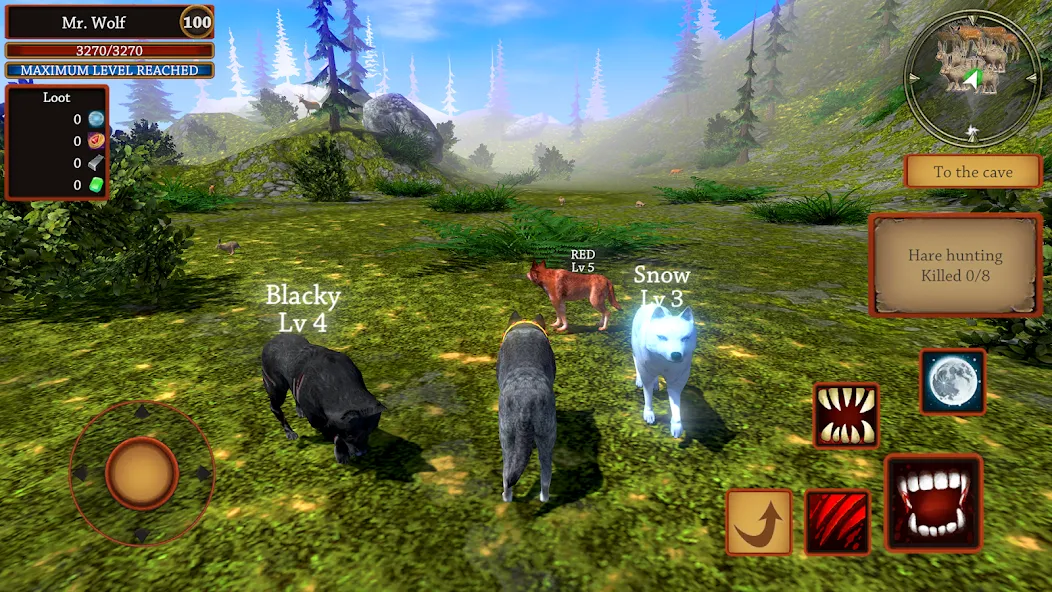 Wolf Simulator - Animal Games  [МОД Много денег] Screenshot 5