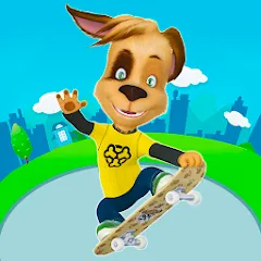 Взломанная Pooches: Skateboard  [МОД Unlimited Money] - полная версия apk на Андроид