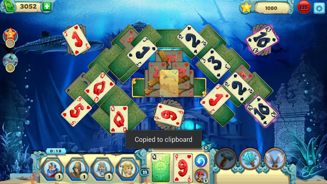 Solitaire Atlantis (олитэр Атлантис)  [МОД Menu] Screenshot 3