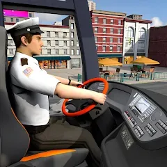 Взломанная City Coach Bus City Bus Games  [МОД Unlimited Money] - стабильная версия apk на Андроид