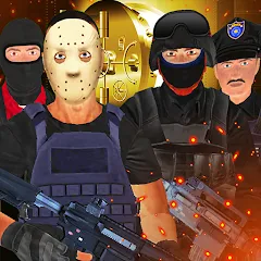 Взломанная Justice Rivals 3 Cops&Robbers  [МОД Бесконечные деньги] - стабильная версия apk на Андроид