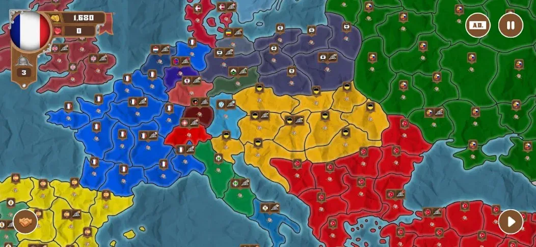 World conquest: Europe 1812 (Всемирное завоевание)  [МОД Menu] Screenshot 3