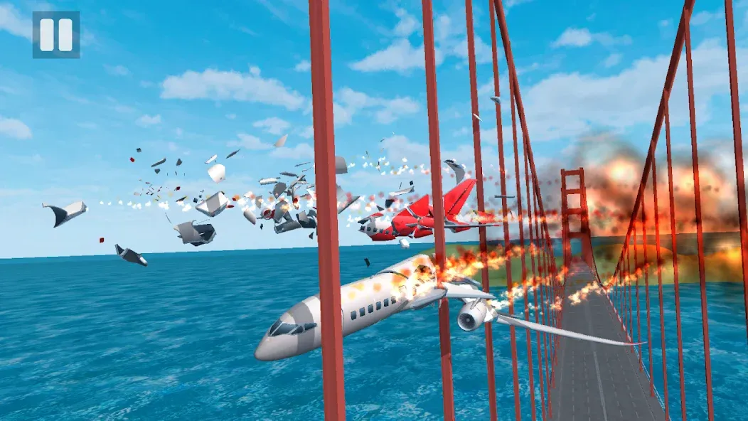 Plane Crash: Flight Simulator (Плейн Краш)  [МОД Бесконечные монеты] Screenshot 2