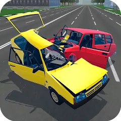 Скачать взломанную Russian Car Crash Simulator (Рашн Кар Краш Симулятор)  [МОД Бесконечные монеты] - полная версия apk на Андроид