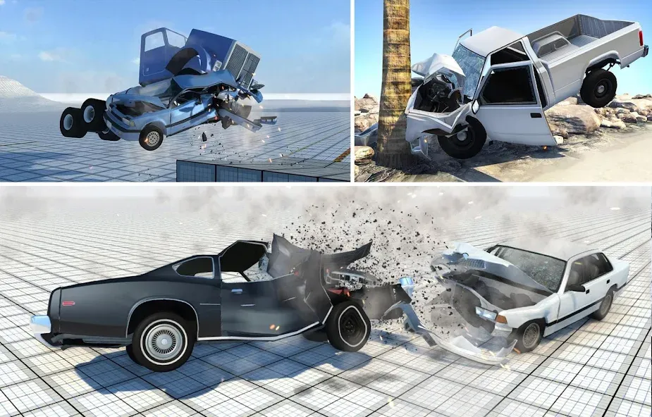 Car Crash Damage Engine Wreck (Кар Крэш Дамаг Энджин Врек)  [МОД Много монет] Screenshot 3