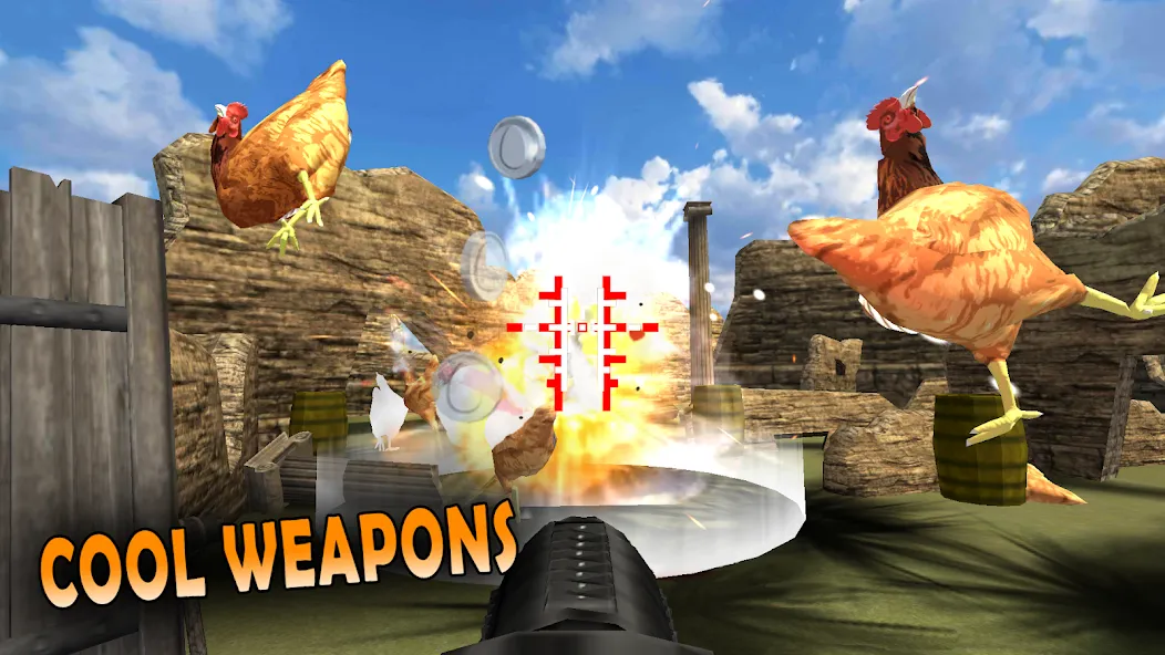 Cluck Shot: Chicken War FPS (Клак Шот)  [МОД Бесконечные деньги] Screenshot 4