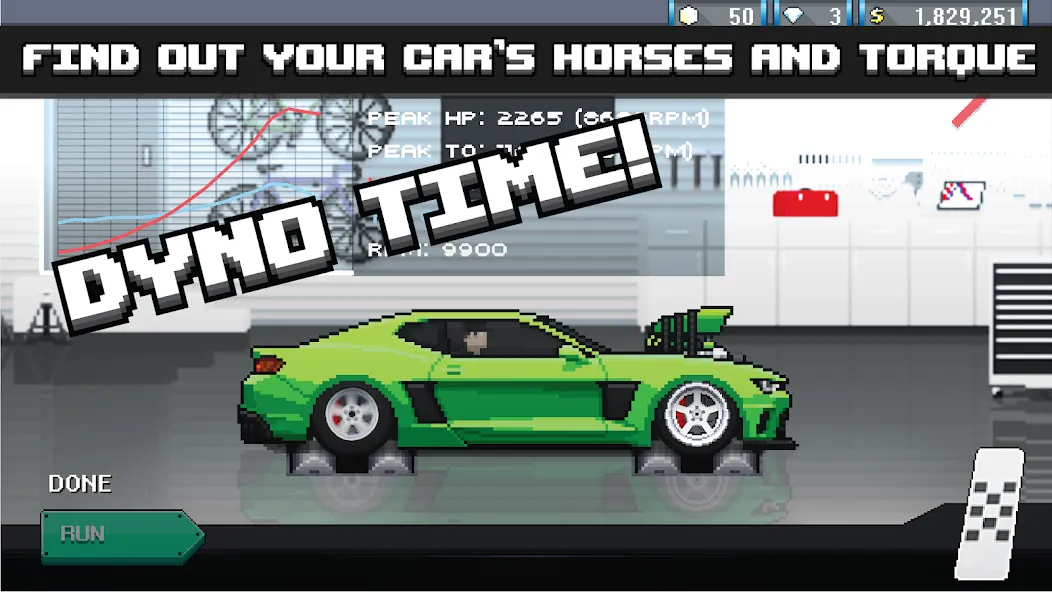 Pixel Car Racer (Пиксельный гоночный автомобиль)  [МОД Много монет] Screenshot 3