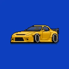 Скачать взлом Pixel Car Racer (Пиксельный гоночный автомобиль)  [МОД Много монет] - последняя версия apk на Андроид