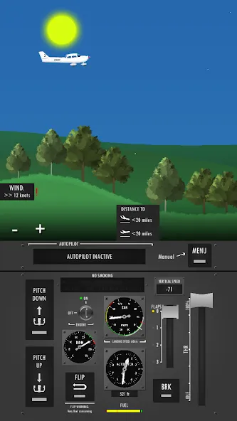 Flight Simulator 2d - sandbox  [МОД Много монет] Screenshot 2