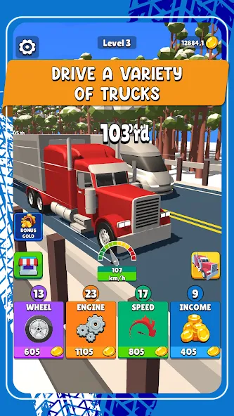 Idle Truck Racing : Cybertruck (Айдл Трак Рейсинг)  [МОД Mega Pack] Screenshot 3