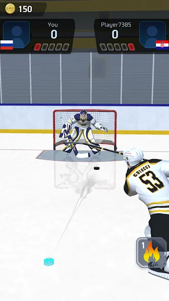 Hockey Game Stars 3D (Хоккей Гейм Старс 3D)  [МОД Бесконечные деньги] Screenshot 2