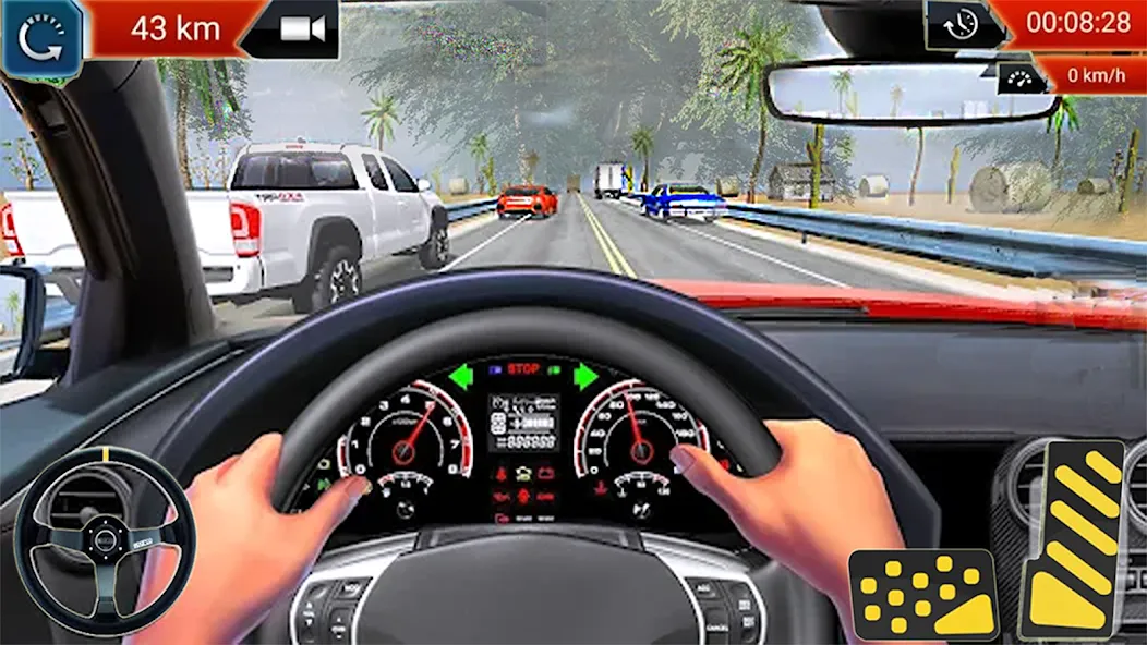 Car Highway Racing for Speed (Трафик Рейсер Трафик игры)  [МОД Mega Pack] Screenshot 3