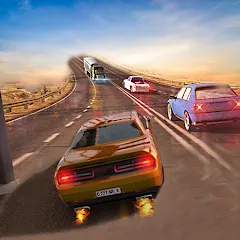 Скачать взлом Car Highway Racing for Speed (Трафик Рейсер Трафик игры)  [МОД Mega Pack] - стабильная версия apk на Андроид