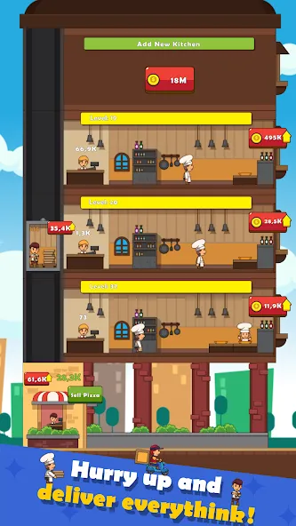 Pizza Tower: Idle Tycoon (Пицца Тауэр)  [МОД Все открыто] Screenshot 3