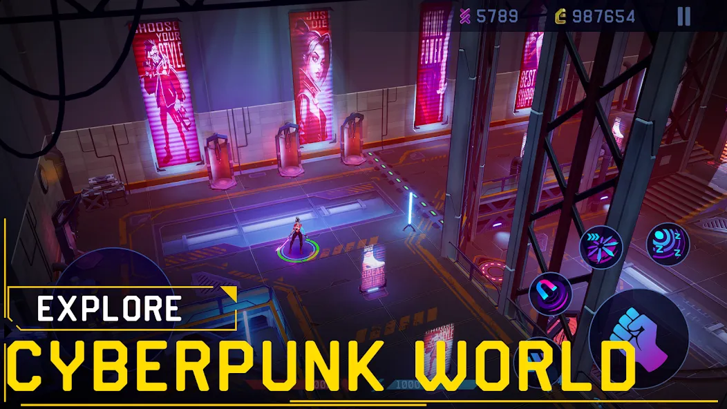 Rush Angel - Cyberpunk RPG (Раш Энджел)  [МОД Menu] Screenshot 3