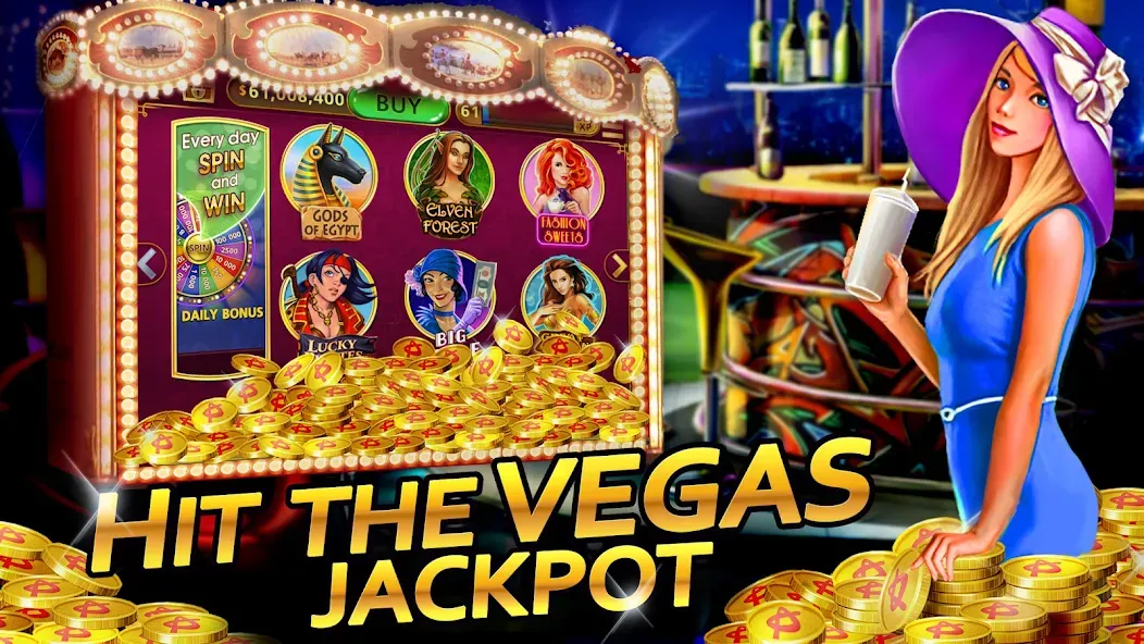 Vegas Casino - Slot Machines (Вегас Казино)  [МОД Menu] Screenshot 1