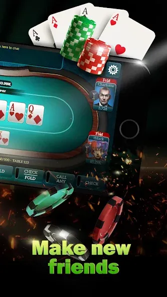 Live Poker Tables–Texas holdem  [МОД Unlocked] Screenshot 2