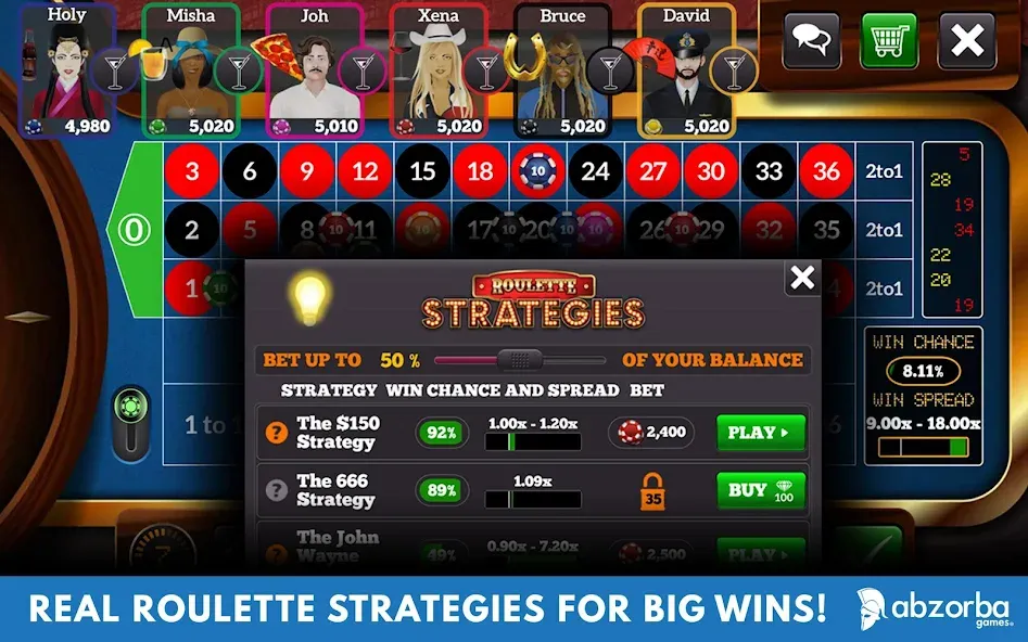 Roulette Live Casino Tables (Рулетка Лайв)  [МОД Unlimited Money] Screenshot 5