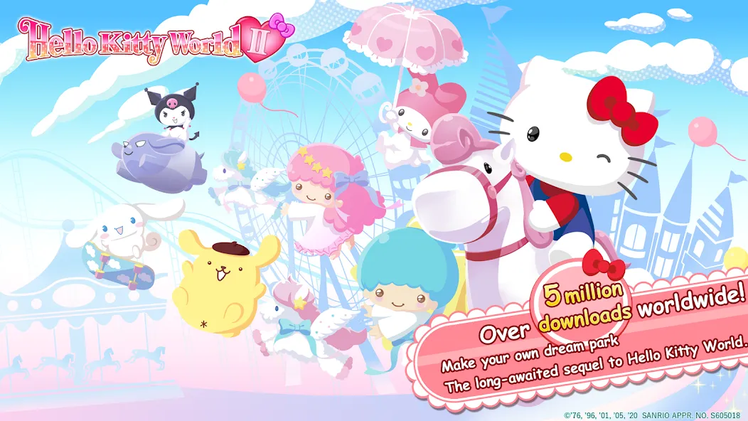 HelloKittyWorld2 Sanrio Kawaii (ХеллоуКиттиВорлд2 Санрио Каваии)  [МОД Бесконечные деньги] Screenshot 1
