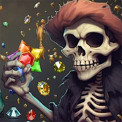 Взломанная Jewels Ghost Ship: jewel games (Джуэлз Гост Шип)  [МОД Бесконечные деньги] - последняя версия apk на Андроид