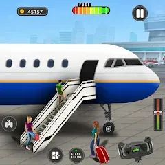 Скачать взломанную Flight Simulator - Plane Games (Флайт Симулятор)  [МОД Menu] - последняя версия apk на Андроид