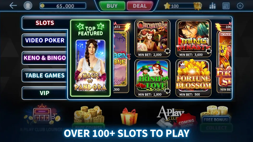 A-Play Online - Casino Games  [МОД Unlimited Money] Screenshot 2