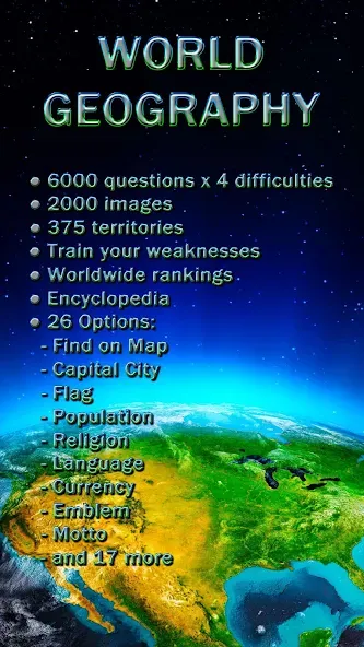 World Geography - Quiz Game  [МОД Unlocked] Screenshot 1