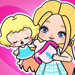 Скачать взломанную Aha World: Baby Care (Аха Ворлд)  [МОД Mega Pack] - последняя версия apk на Андроид