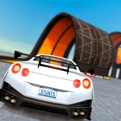 Скачать взломанную Car Stunt Races: Mega Ramps (Кар Стант Рейсы)  [МОД Бесконечные монеты] - стабильная версия apk на Андроид