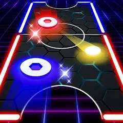 Взлом Air Hockey Glow HD Ultimate 2D (Эйр)  [МОД Много монет] - стабильная версия apk на Андроид