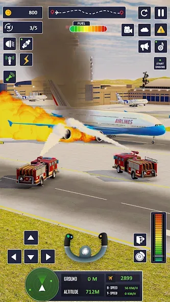 Airplane Game Flight Simulator  [МОД Unlocked] Screenshot 5