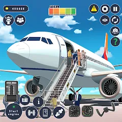 Взлом Airplane Game Flight Simulator  [МОД Unlocked] - последняя версия apk на Андроид