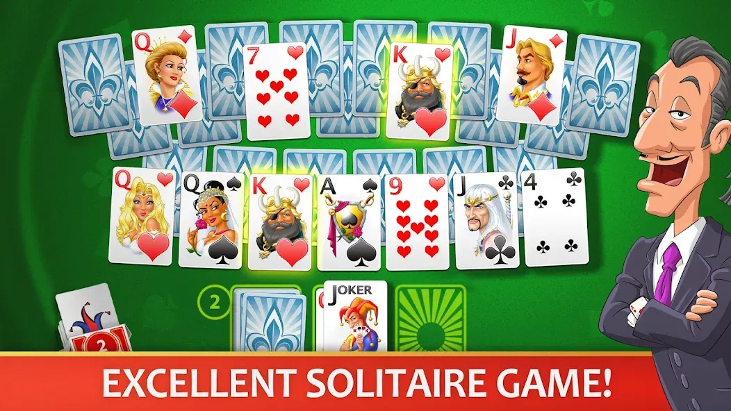 Solitaire Perfect Match  [МОД Unlocked] Screenshot 1