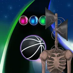 Скачать взлом Siren Head Forest Neon ball (Сайрен Хэд Лес Неоншар)  [МОД Menu] - последняя версия apk на Андроид