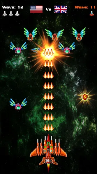 Galaxy Attack: Shooting Game (Гэлэкси Аттак)  [МОД Много денег] Screenshot 2