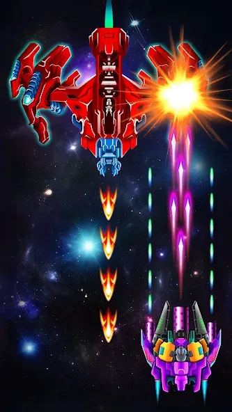 Galaxy Attack: Shooting Game (Гэлэкси Аттак)  [МОД Много денег] Screenshot 4