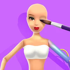 Скачать взломанную Doll Makeover - DIY 3D Dolly  [МОД Бесконечные монеты] - последняя версия apk на Андроид