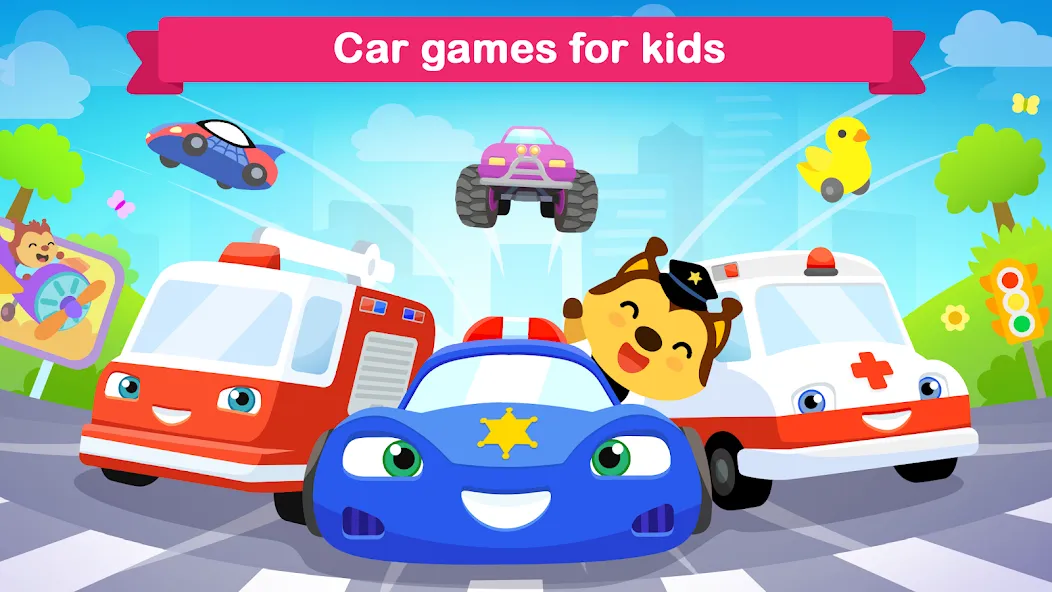 Car games for kids & toddler  [МОД Unlimited Money] Screenshot 1