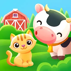 Взломанная Animal sounds games for babies  [МОД Все открыто] - стабильная версия apk на Андроид